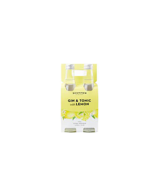 Sundown Gin & Tonic Lemon 4pk