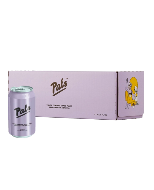 Pals Purple Vodka, Peach, Passionfruit & Soda 10pk cans