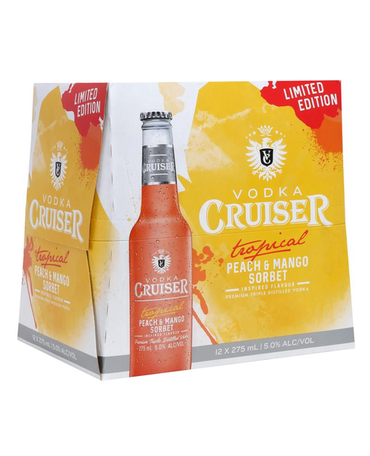 Cruiser Tropical Peach & Mango Sorbet 12pk BTL