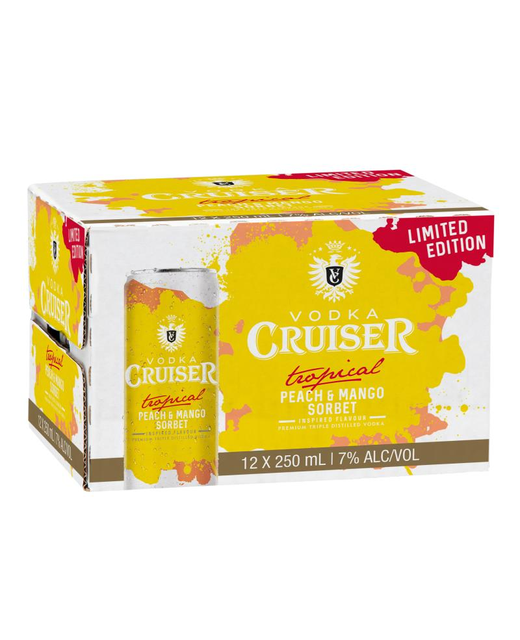 Cruiser Tropical Peach & Mango Sorbet 12pk cans