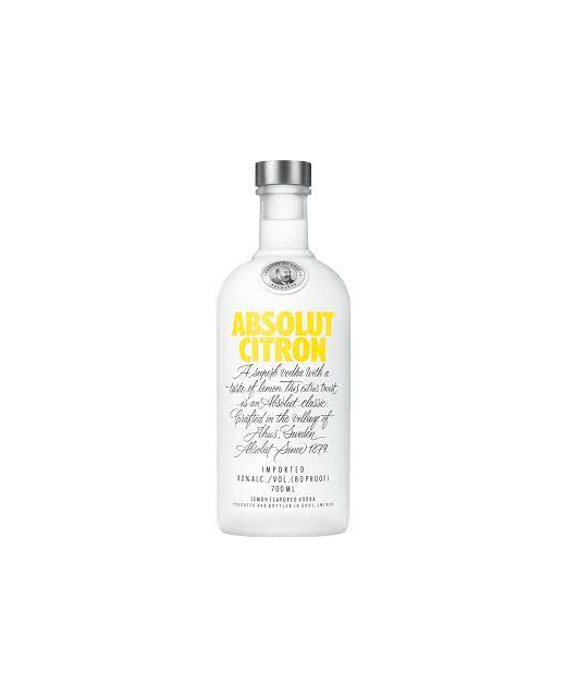 Absolut Citron 700ml - Spirits-Vodka : Waipu Liquor Centre - Absolut