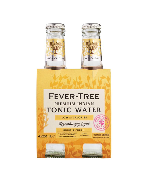 Fever-Tree Light Premium Indian Tonic Water 200ml 4pk BTL