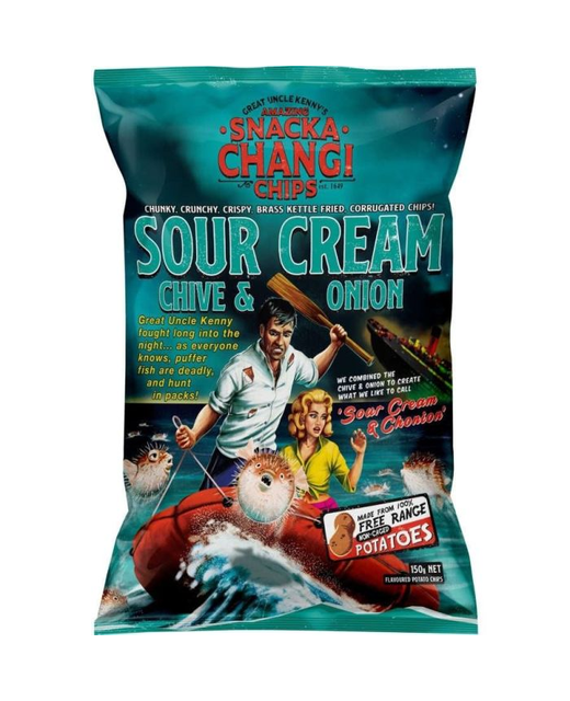 SnackaChangi Chips Sour Cream Chive & Onion 150g