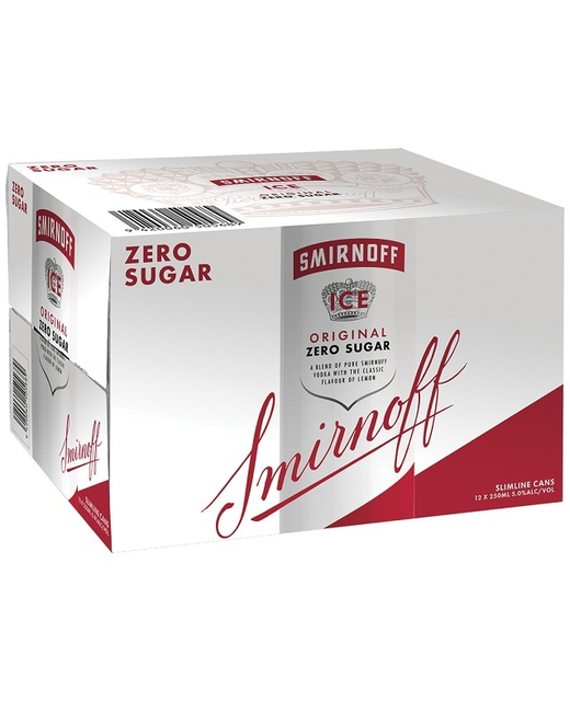 Smirnoff Ice Red Zero Sugar 12pk cans