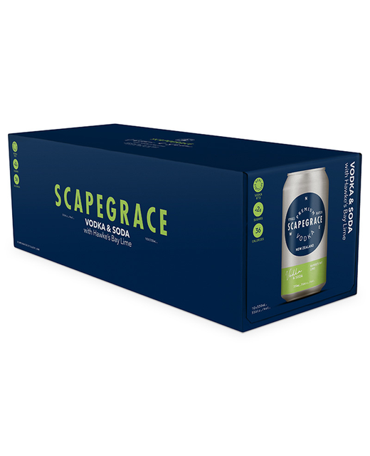 Scapegrace Vodka, Soda & Lime 10pk cans