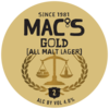 Mac's Gold 50L Keg