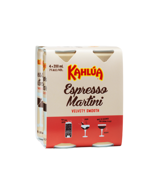 Kahlua Espresso Martini 200ml 4pk cans