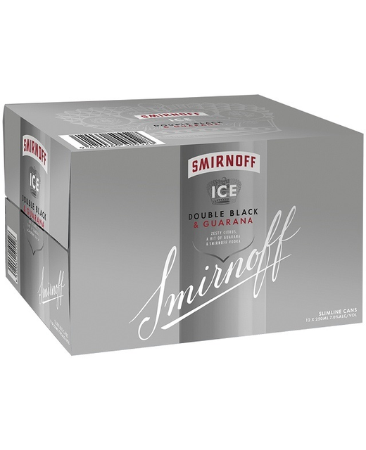 Smirnoff Ice Double Black & Guarana 12pk cans