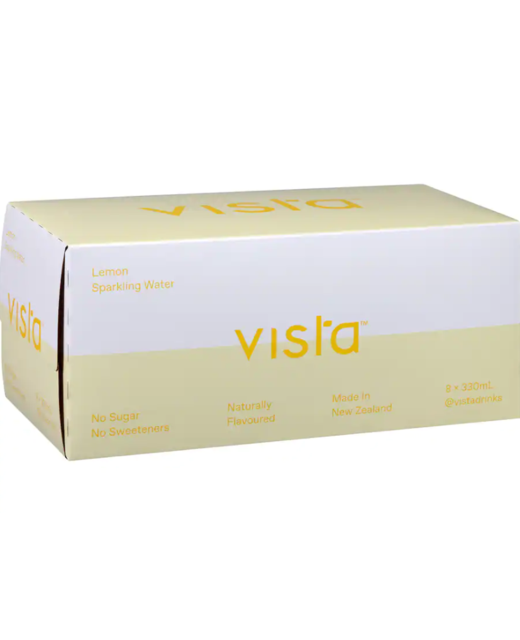 Vista Sparkling Water Lemon 8pk cans