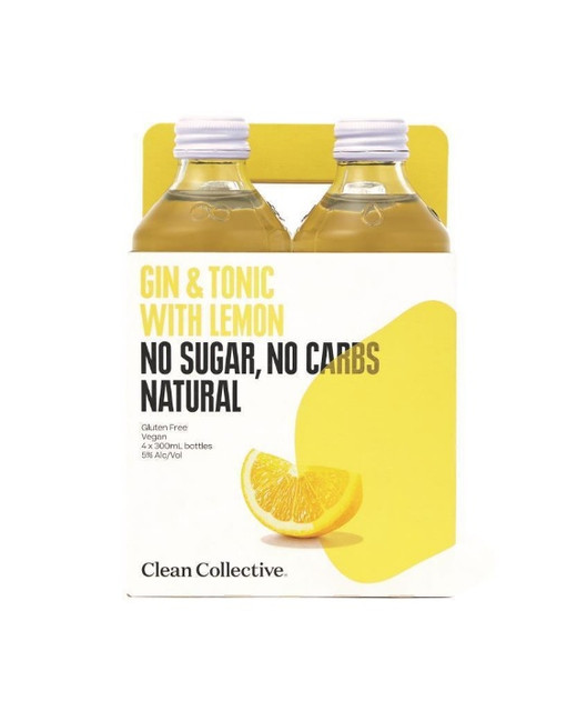 Clean Collective Gin & Tonic w Lemon 4pk BTL