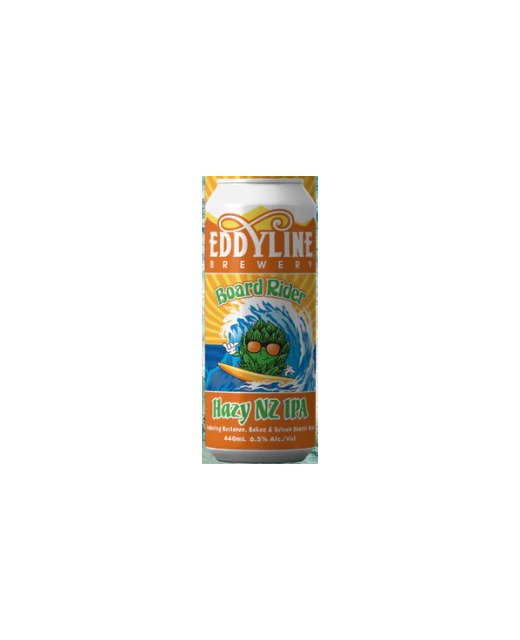 Eddyline Board Rider Hazy NZIPA 440ml BeerCraft Waipu Liquor Centre