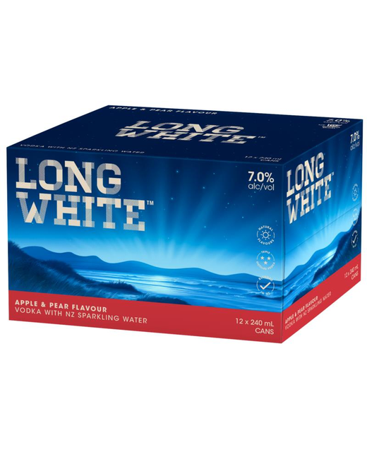 Long White Vodka Apple & Pear 12pk cans