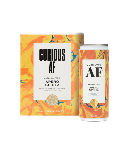 Curious AF Alcohol Free Apero Spritz 4pk cans