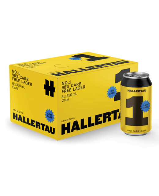 Hallertau No.1 98% Carb Free Lager 6pk cans