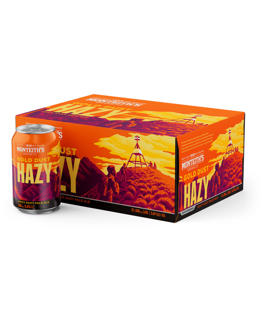 Monteith's Gold Dust Hazy Pale Ale 12pk cans