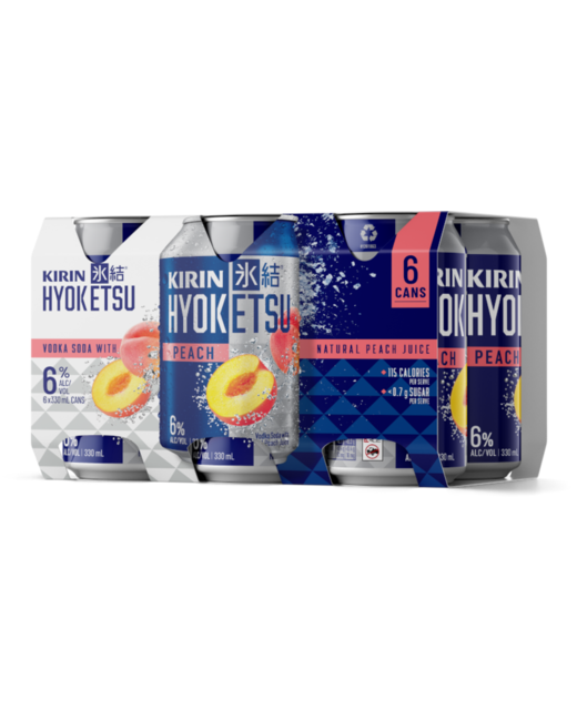 Kirin Hyoketsu Peach 6pk cans