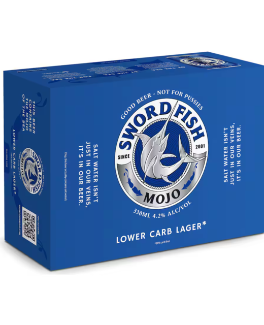 Swordfish Mojo Lower Carb Lager 12pk cans