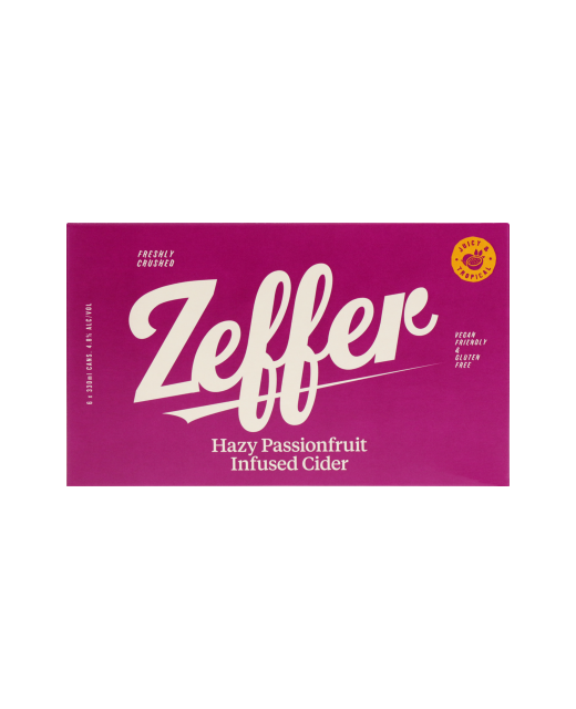 Zeffer Hazy Passionfruit Infused Cider 6pk cans