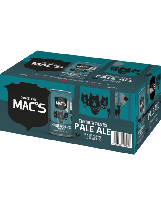 Mac's Three Wolves Pale Ale 12pk cans