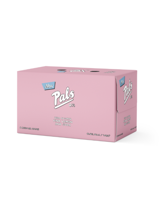 Pals 0% Pink Lemon & Soda 6pk cans