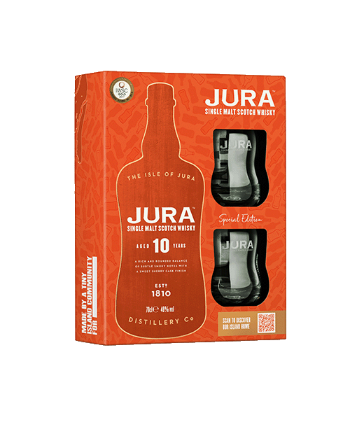 Jura 10 Year Old 2 Glass Gift Pack 700ml