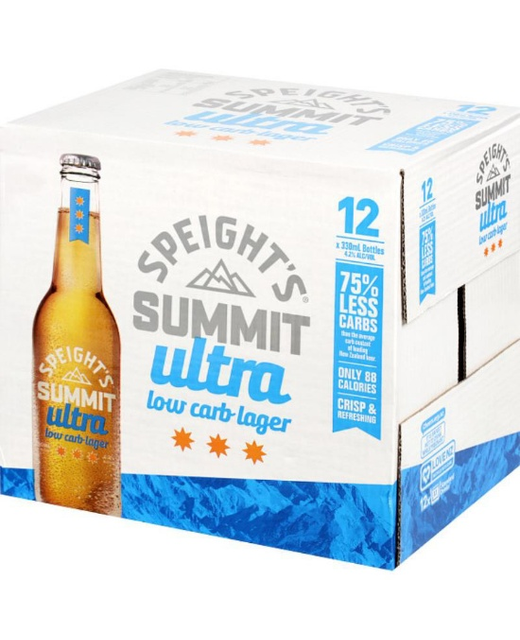 Speight's Summit Ultra Low Carb Lager 330ml 12pk BTL