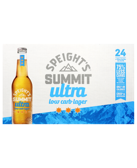 Speight's Summit Ultra Low Carb Lager 330ml 24pk BTL